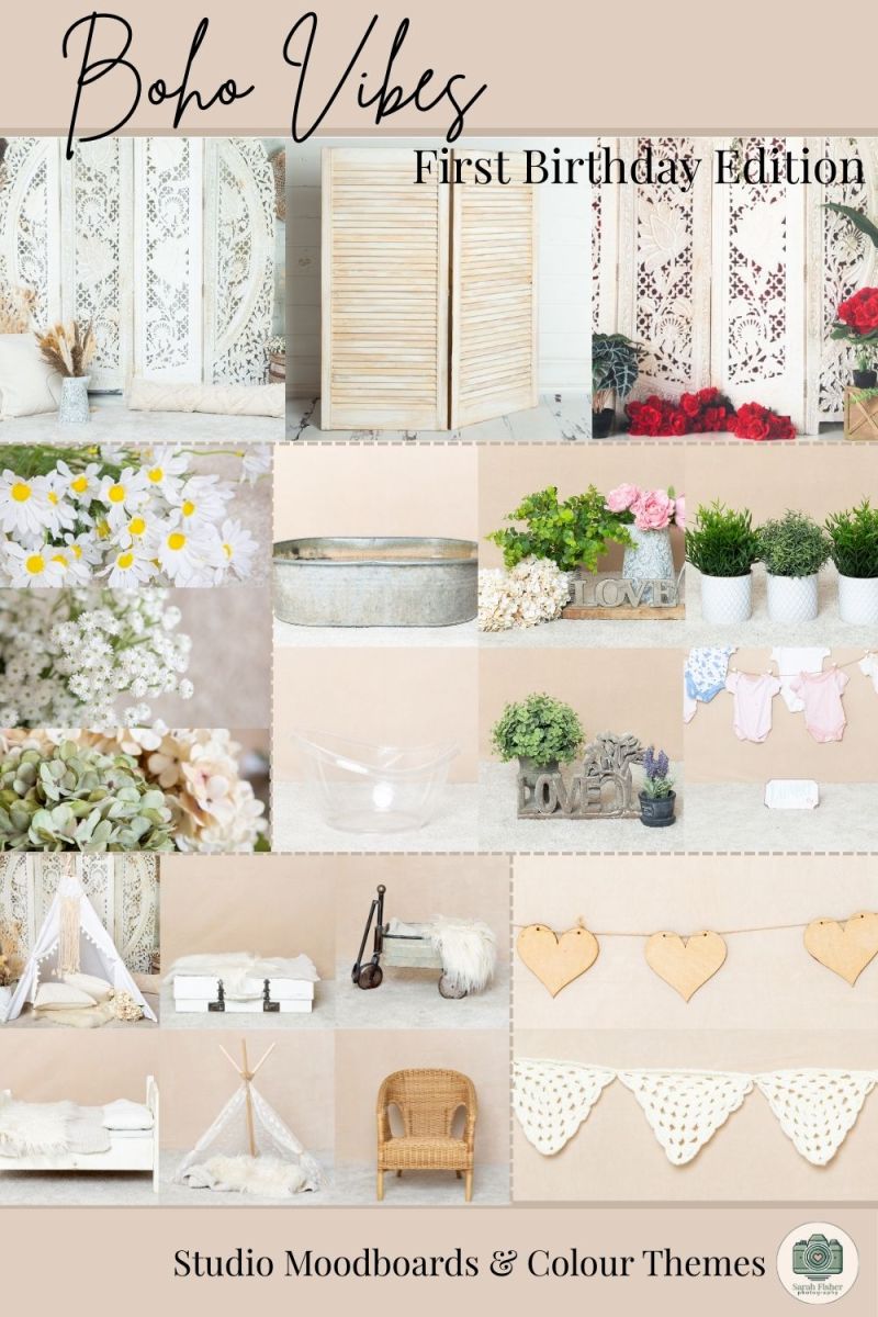 Moodboard - Boho - First Birthday