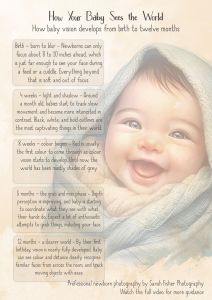 a guide to baby vision milestones in the first year