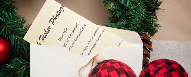 A gift voucher for a west sussex photo shoot as a Chrismas present