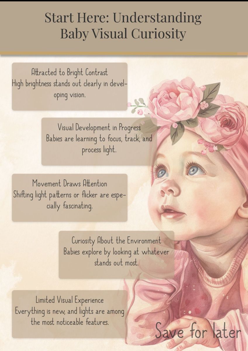 a guide to why babies stare at lights
