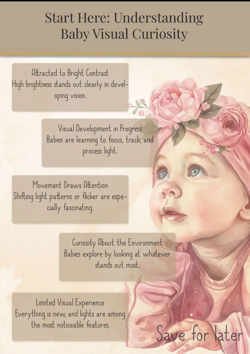 a guide to why babies stare at lights
