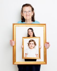 Three generations in one portrait