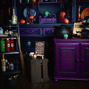A witches cafe set up in my West Sussex Studio
