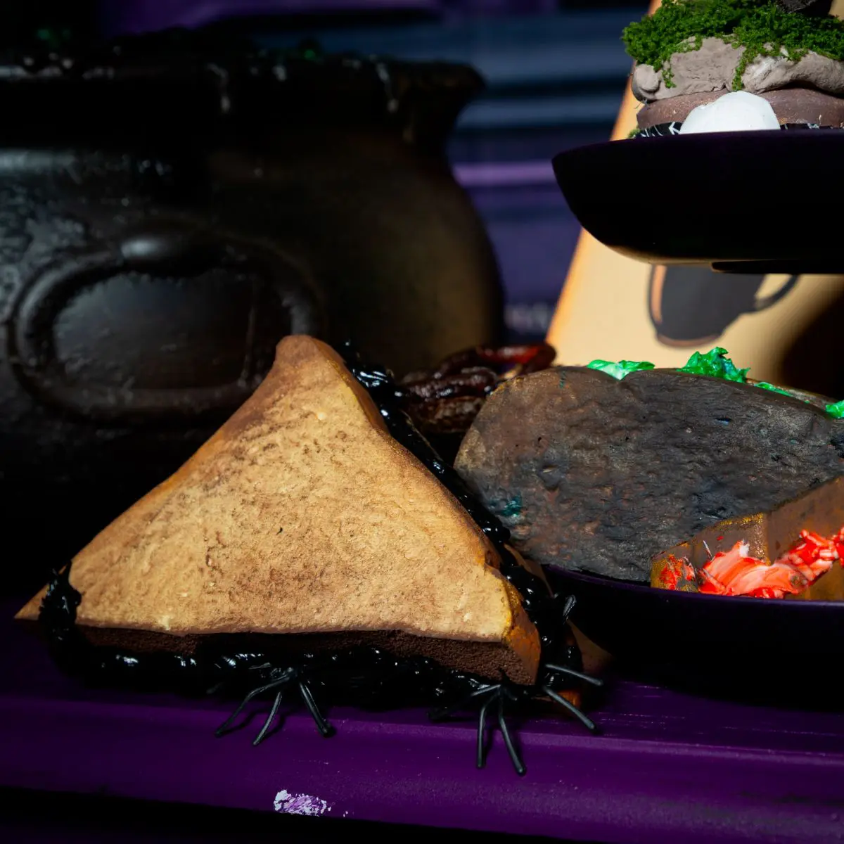 Some mouldy sandwiches in the Witches Cafe
