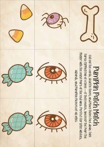 Free Printable - Pumpkin Patch Match Game