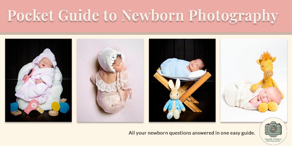 aheader image for my newborn photography pocket guide