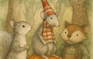 Cover for my Trouble in the Pumpkin Forest bedtime story