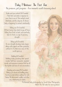 a guide to baby milestones in the first year