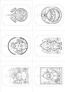 Free Printable Colour in Christmas Gift Tags
