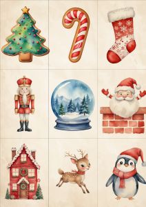 Free Printable Christmas Memory Game