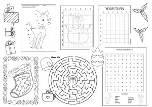 Free Printable Christmas Activity Placemat