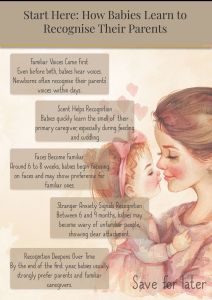 simple guide to when babies start to recognise their parents