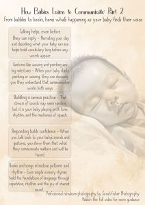 a guide to how babies learn to communicate