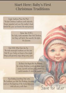 guide to baby's first christmas traditions