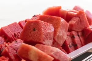 watermelon at a first birthday fruit smash