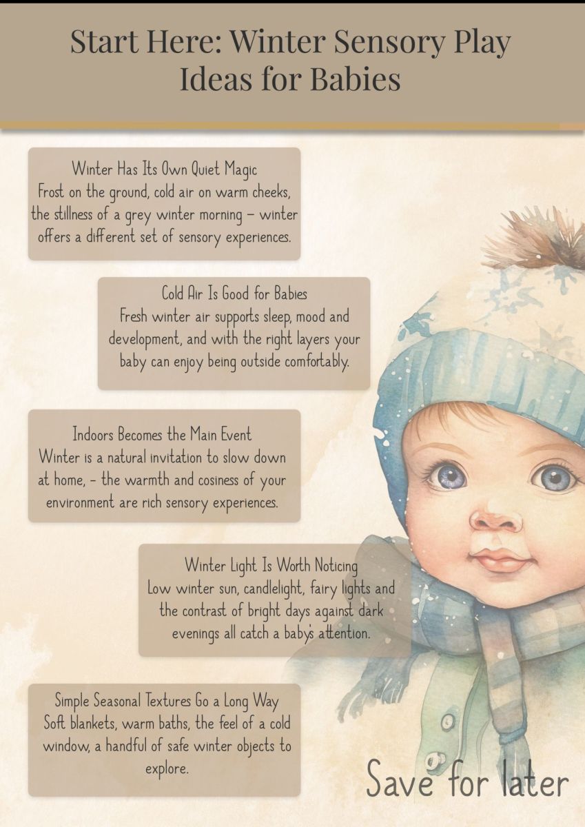 winter sensory baby play ideas