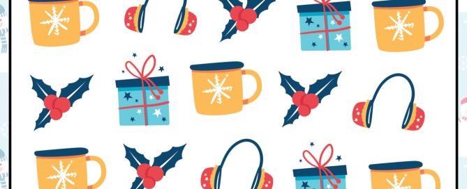 Winter themed I spy puzzle