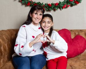 Mother and Daughter photographed during Sarah Fisher Photography Valentine’s mini session in West Sussex