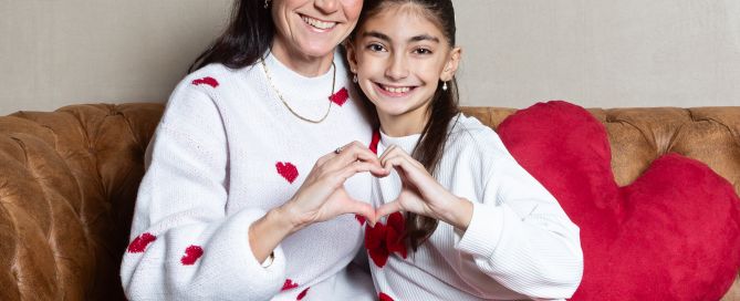 Mother and Daughter photographed during Sarah Fisher Photography Valentine’s mini session in West Sussex