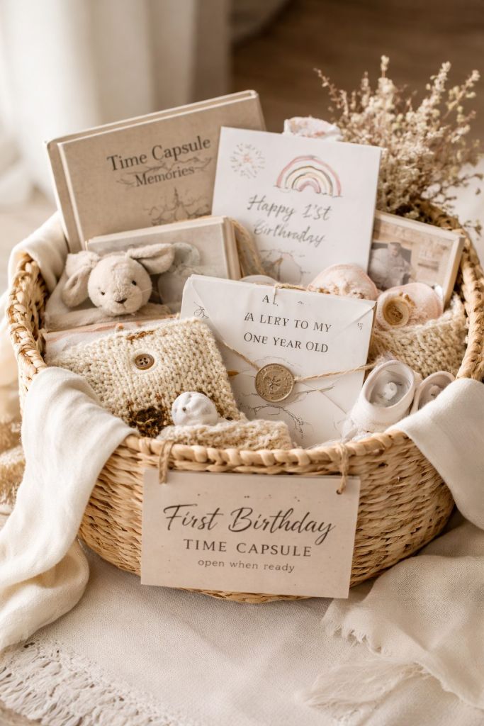 a first birthday time capsule