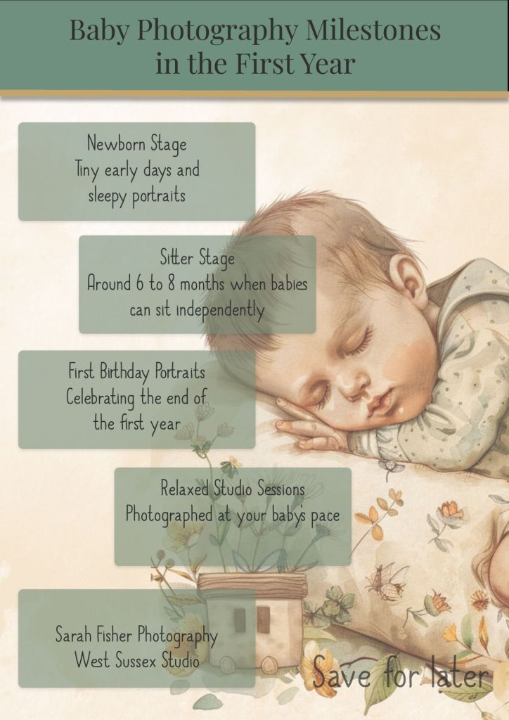 guide to milestone photography opportunities in your babies first year