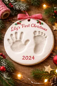 Time Capsule Ideas Baby handprint keepsake