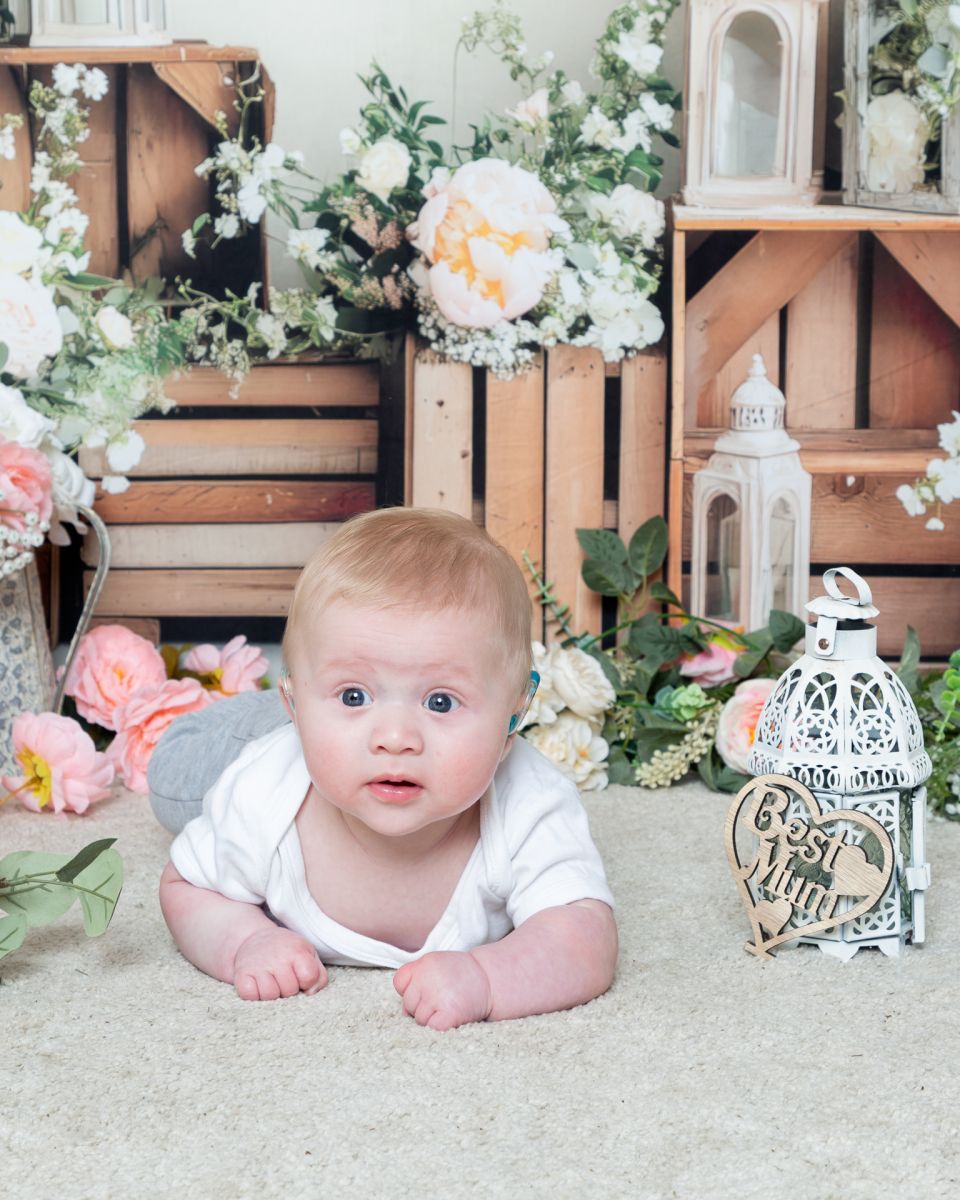 a baby boy at the 2026 Mother's Day Mini Photo Shoots in West Sussesx