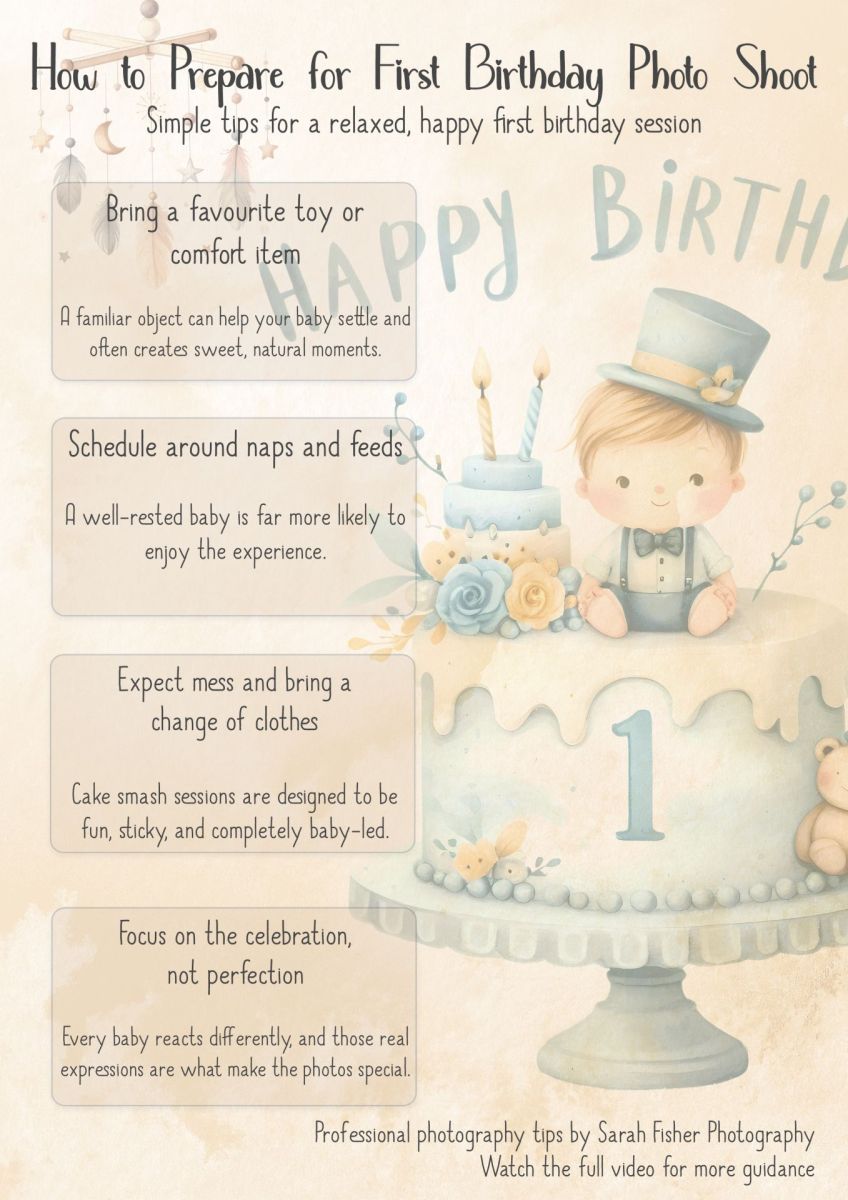 simple guide to preparing for a first birthday session