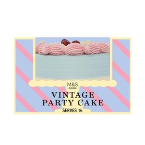 M&S birthday cake vintage