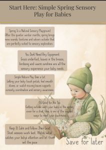 guide to spring sensory play ideas for babies
