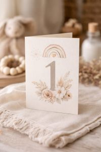 a first birthday card