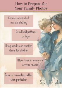 infographic guide to preparing for your family photo shoot