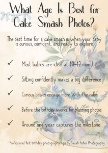 guide to what age is best for a cake smash photo shoot