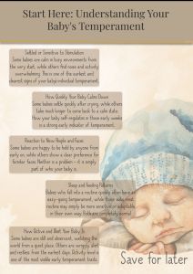 a short guide to how babies show temperament early