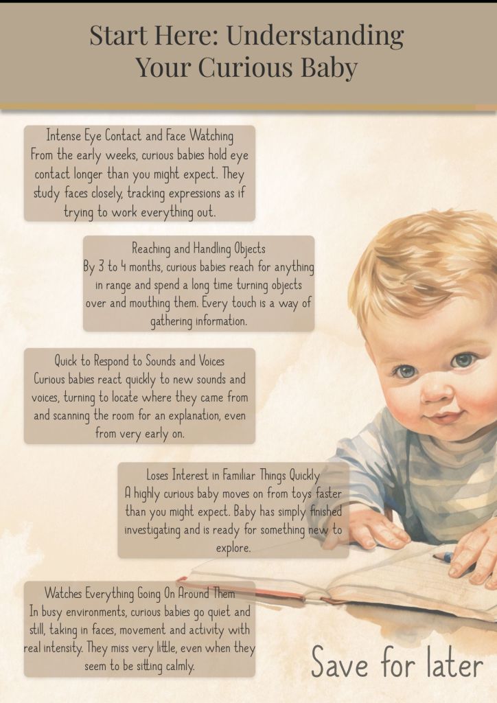 signs your baby is highly curious