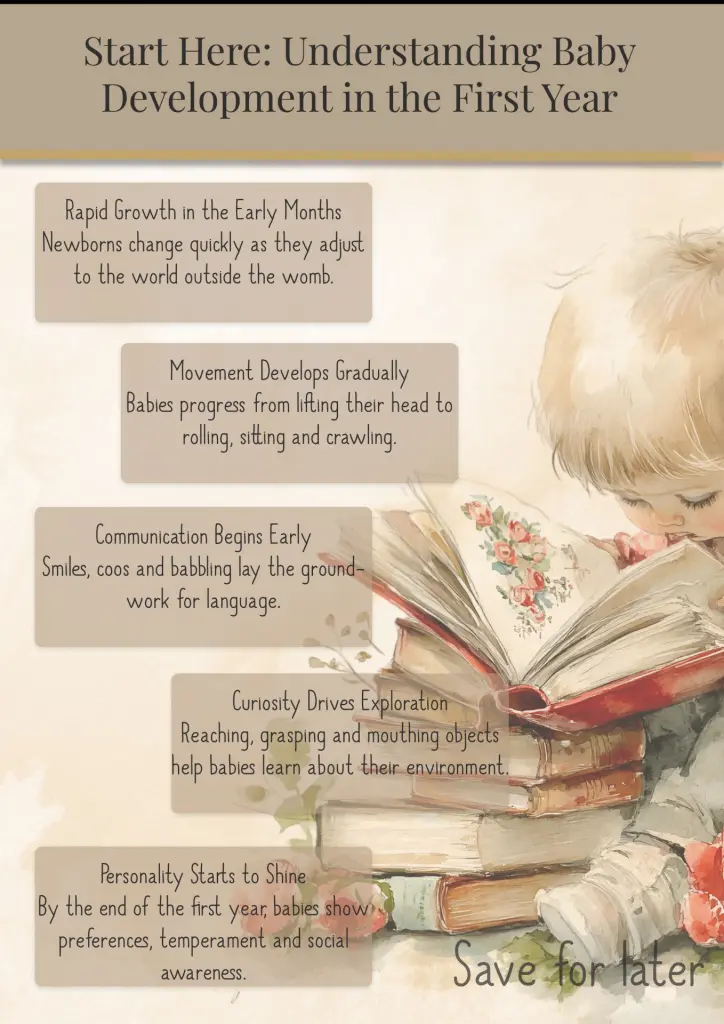 a guide to the first year of baby development