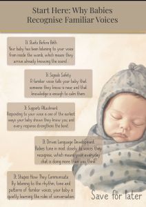 a guide to why babies like familiar voices