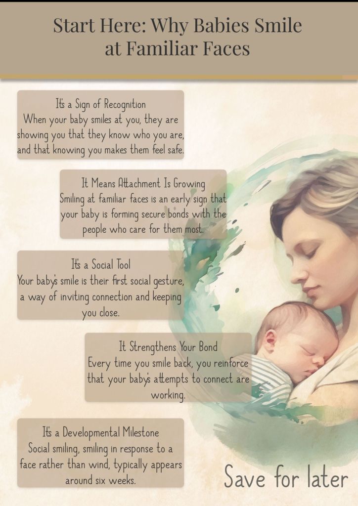 a guide to why babies smile at familiar faces