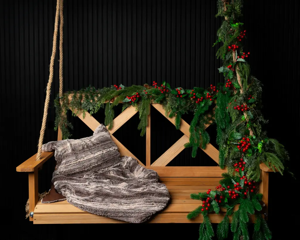 Pine swing christmas mini photo shoot set west sussex