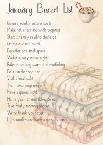 January family bucket list
