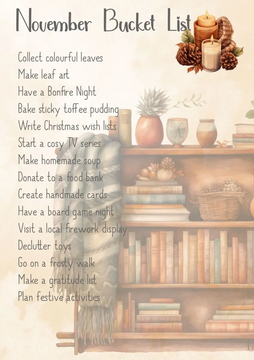 Family November Bucket List
