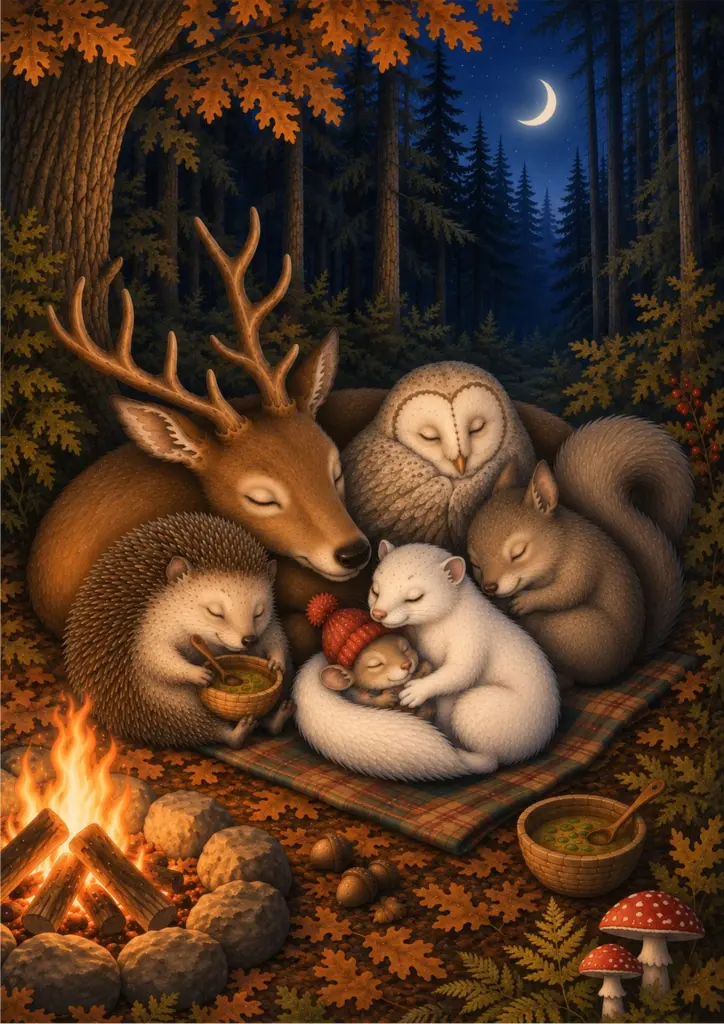 Illustration from Ghost in the Forest