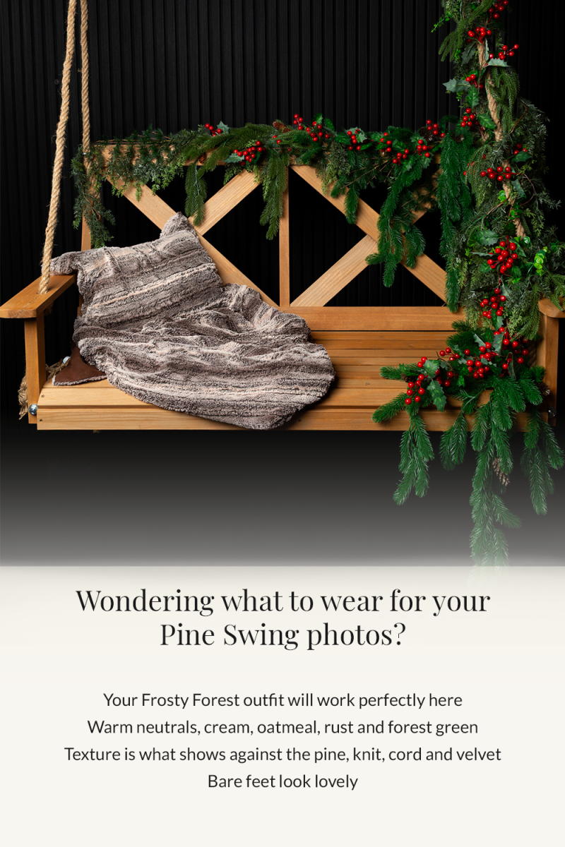 What to wear for your Pine Swing Christmas Photo Shoot