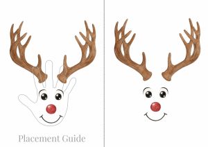 reindeer handprint