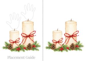 candles handprint