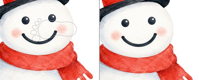 snowman footprint
