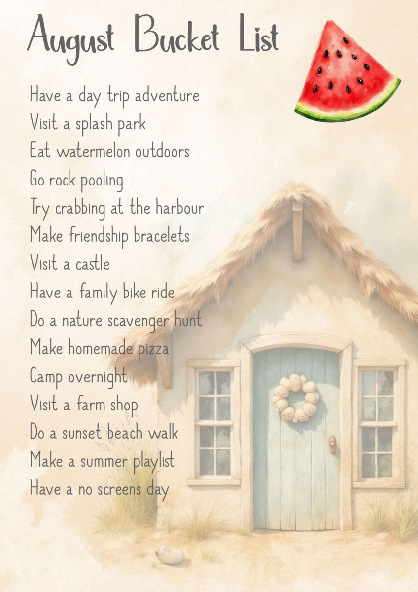 Bucket List - August