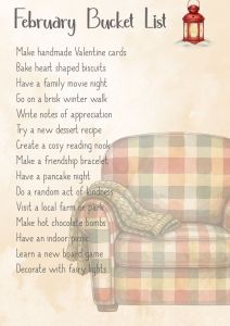 Bucket List - February